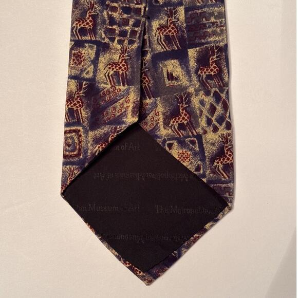 METROPOLITAN MUSEUM of ART Masterworks Collection Silk Animal Tie 57"L 4" W RARE - Picture 4 of 6